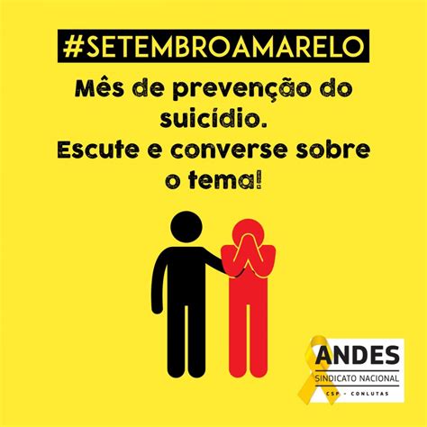 Setembro Amarelo mês de prevenção ao suicídio