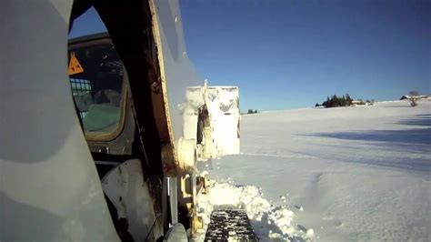 Bobcat Gets Stuck In Deep Snowor Does It Youtube