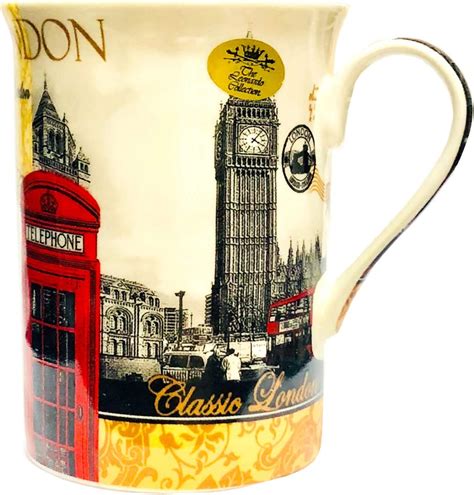 Mug Tasse En Porcelaine Anglaise Londres Amazon Fr Cuisine Maison