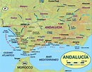 Map of Andalucia (Region in Spain) | Welt-Atlas.de