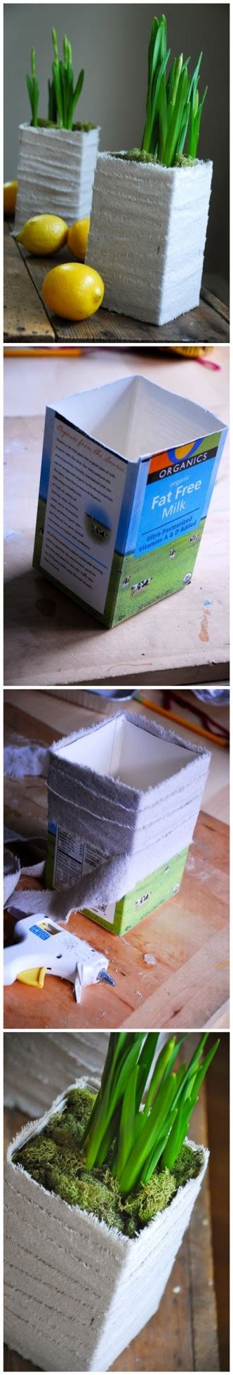 How To Turn Milk Carton Into Beautiful Planters Diy Tag