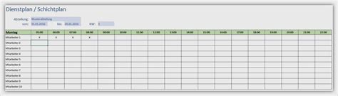 Dienstplan Mit Fortlaufendem Monat Dienstplan Erstellen In Excel