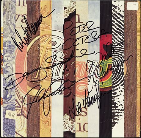 Chicago Band Signed Take Me Home To Chicago Album Artist Signed