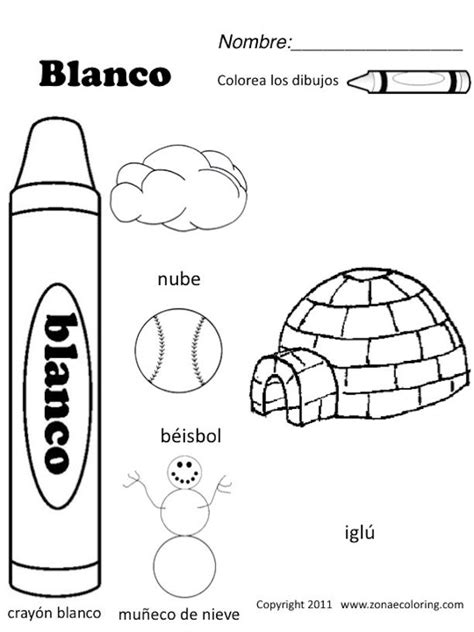 Free Spanish Coloring Worksheets Download Teaching