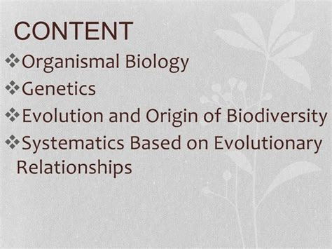 General Biology 2 Organismal Biology