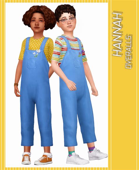 Hannah Overalls Full Body Unisex Bgc 24 Swatches 16 Patterns And 8