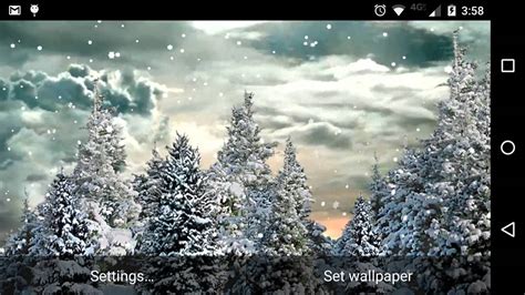 Snowfall Live Wallpaper Youtube