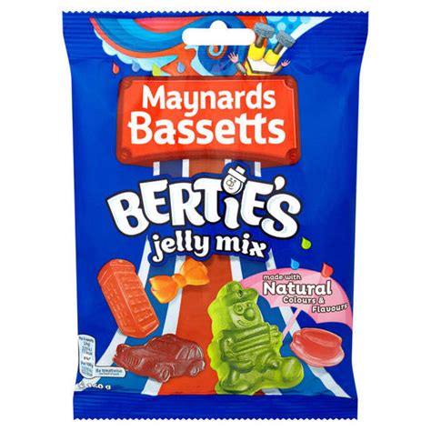 Maynards Bassetts Berties Jelly Mix Sweets Bag 160g Sweets Iceland