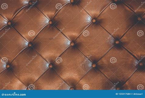 Brown Leather Cushion Texture Background Stock Photo Image Of Design