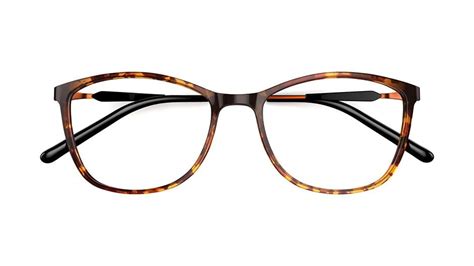 Ultralight Womens Glasses Flexi 94 Brown Angular Plastic Frame £99