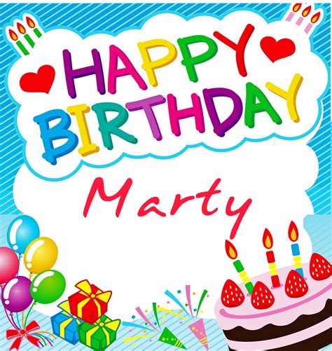 50 Best Birthday 🎂 Images For Marty Instant Download