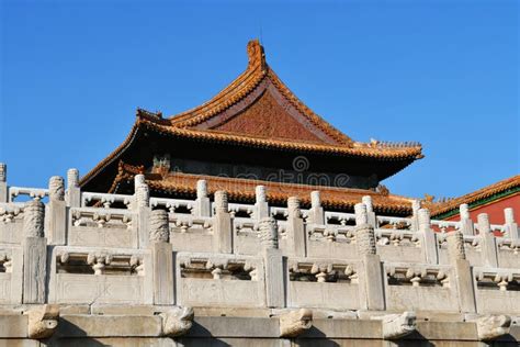 Ancient Chinese Traditional Imperial Palace Beijing China Stock Photo