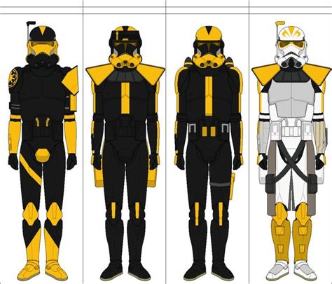 Black And Yellow Clones By Suddenlyjam Star Wars Outfits Star Wars