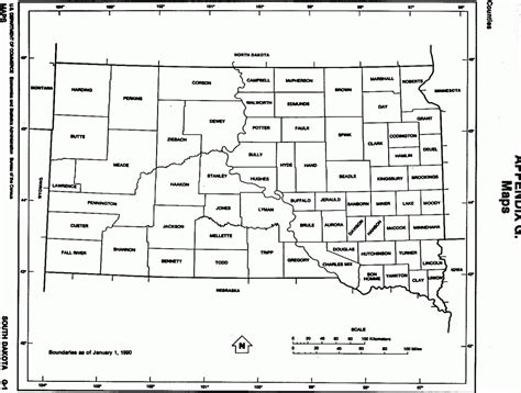 South Dakota County Map Printable Printable Maps