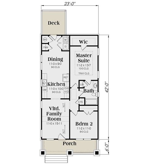 House Plan 009 00121 Bungalow Plan 966 Square Feet 2 Bedrooms 1