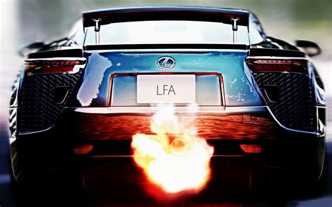 Lexus Lfa Exhaust Flame Wallpaper 1920x1200 17303
