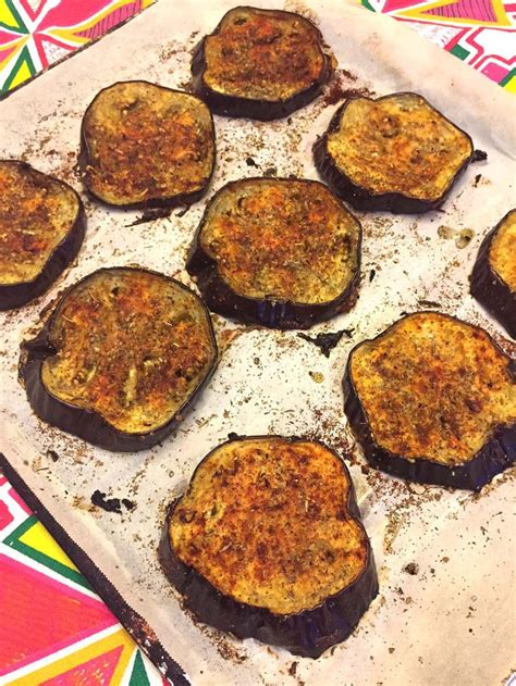 Spicy Garlic Oven Roasted Eggplant Slices Recipe Melanie Cooks