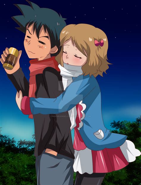 Amourshipping Hug Part By Hikariangelove On Deviantart Pokemon Kalos