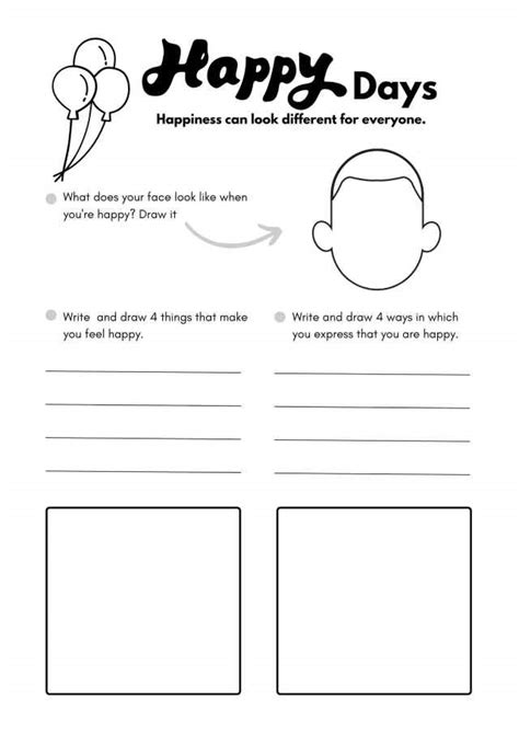 Free Printable Happiness Worksheet For Social And Emotional Learning