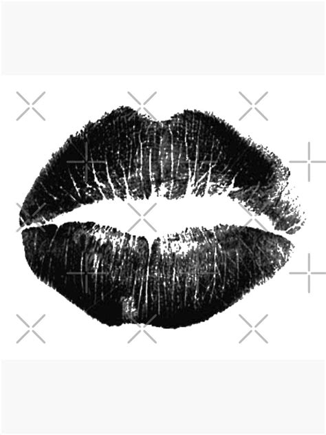 Black Lips With Lipstick Fashion Poster For Sale By Koovox Redbubble