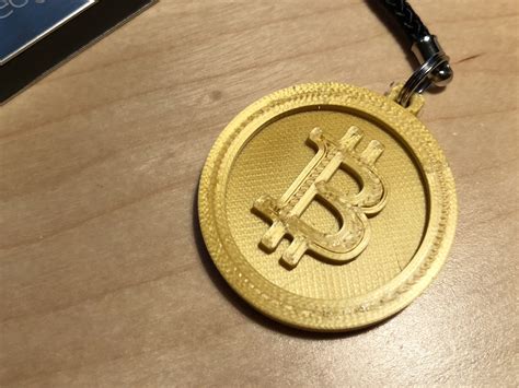 Bitcoin Keychain By Jeremy Williams Download Free Stl Model