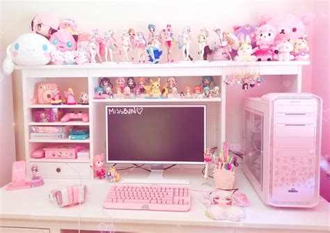 My Desk Updated By Missbun Kawaii Room Gamer Room Game Room Design