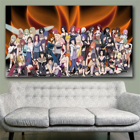 Anime Canvas Wall Decor Poster Canvas Wall Art Frames Print Hd