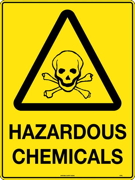 Caution Hazardous Chemicals Caution Signs Uss