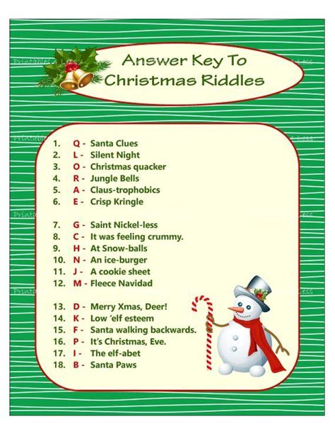 Playing games on zoom with kids is a great way to throw a fun virtual party. Christmas Riddle Game, DIY Holiday Party Game, Printable ...