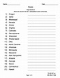 Alphabetical List Of States - Fill Online, Printable, Fillable, Blank ...