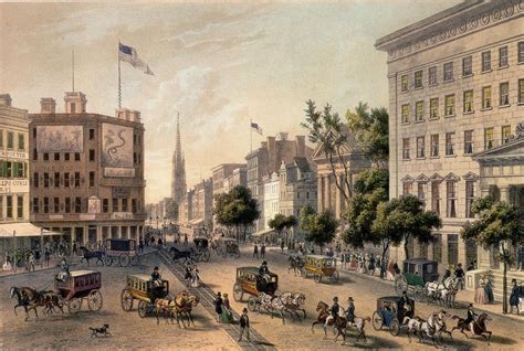Broadway In The Nineteenth Century By Augustus Kollner Nyc History