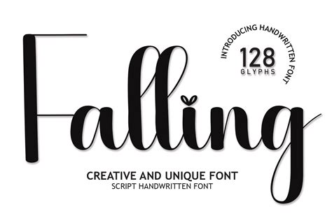 Falling Font By Roronoa Zorospd · Creative Fabrica