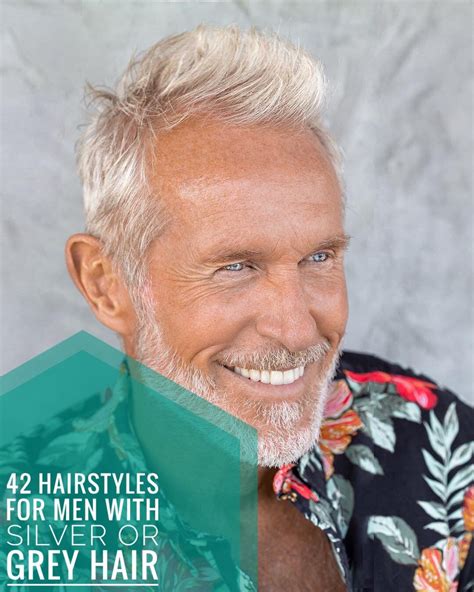 42 Hairstyles For Men With Silver And Grey Hair Mens Hairstyles Silver Hair Men Silver Grey Hair