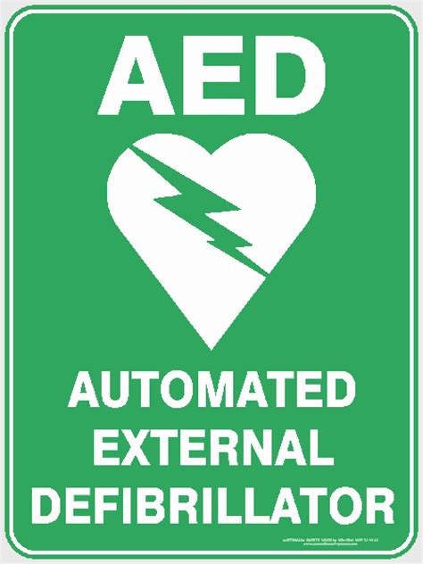 Aed Automated External Defibrillator Discount Safety Signs Australia