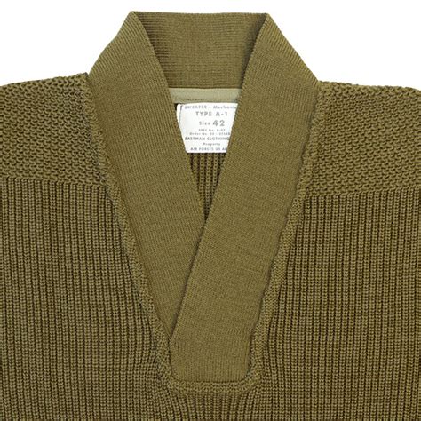【楽天市場】イーストマン・レザー・クロージング Mechanics Type A 1 Sweater Olive Drab Made In U