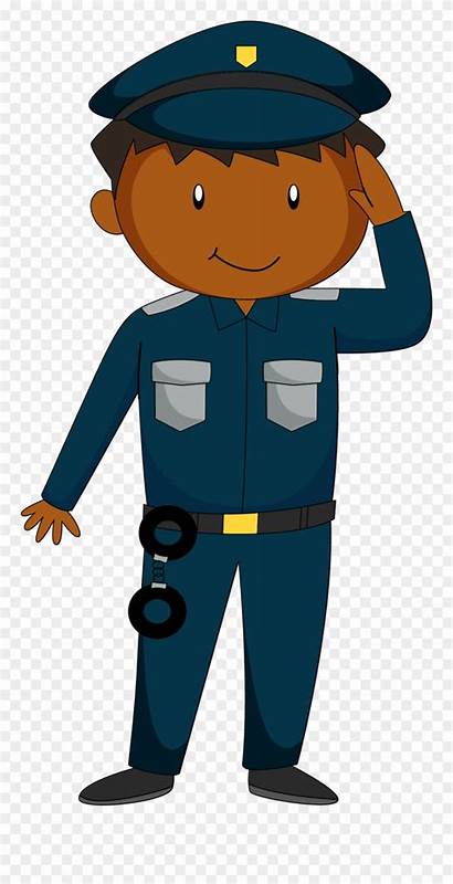 Police Salute Cartoon Officer Clipart Pinclipart