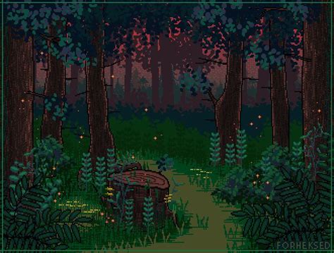 C Dark Forest By Forheksed On Deviantart Cool Pixel Art Pixel Art