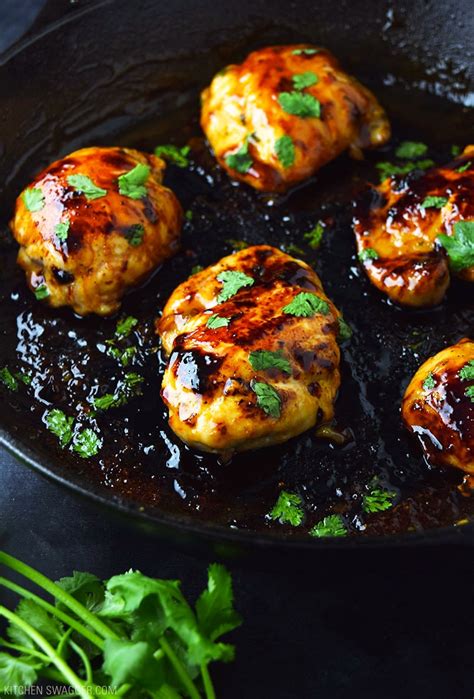 Best boneless chicken thighs recipes from boneless chicken thigh recipe i food blogger. Skillet Cilantro Lime Chicken Thighs Recipe | Kitchen Swagger