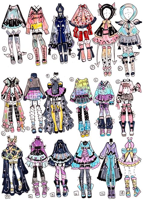 Closed December 2017 Outfits By Guppie Vibes On Deviantart Drawing