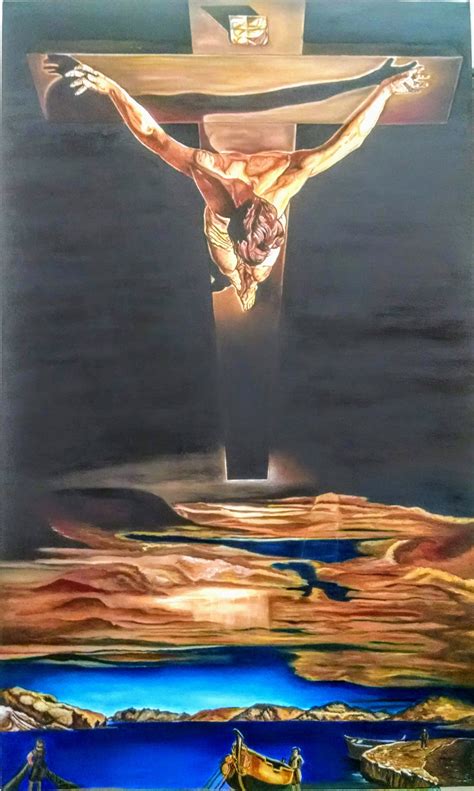 Cuadro Al òleo Réplica Del Cristo De Dalì Cuadros De Dali Pinturas