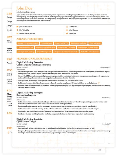 How to format your curriculum vitae, or cv. 8+ CV Templates for 2021 - 1-Click Edit & Download