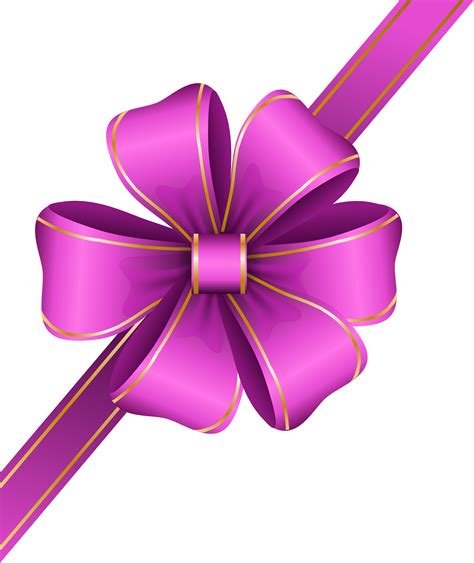 Decorative Pink Bow Corner Transparent Png Clip Art Image Bows Clip