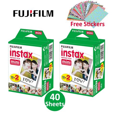 Fujifilm Fuji Instax Mini White Films 40pcs Instant Instax Photo Paper