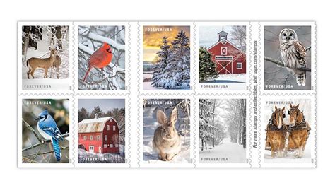 Postal Service Reveals 16 New Stamps For Winter Mail And Holidays In 2020