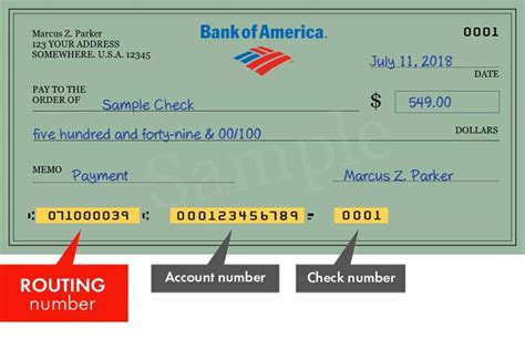 Cómo Llenar Un Cheque Bank Of America