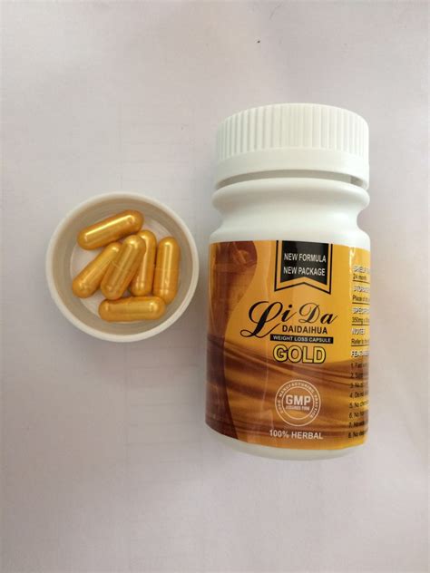 Lida Daidaihua Plus Slimming Capsules Weight Loss Pills Wholesale Gold