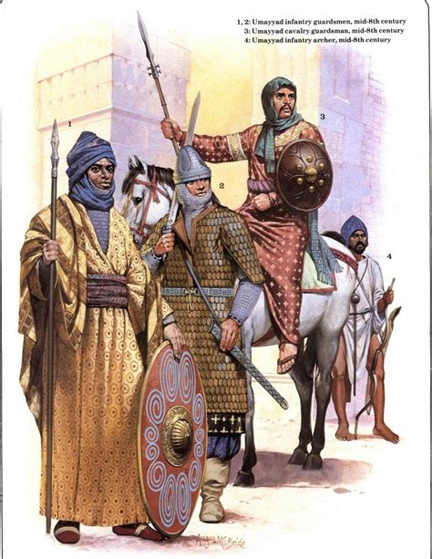 Umayyad Warriors Illustration Historical Art Historical Warriors