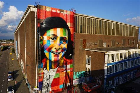 Anna Frank Kaleidoscope Like Mural By Eduardo Kobra The Vandallist