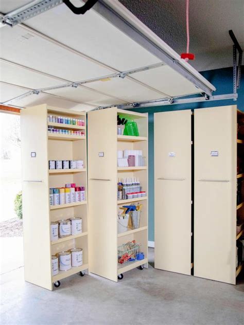 Diy Rolling Storage Shelves For The Garage Hgtv