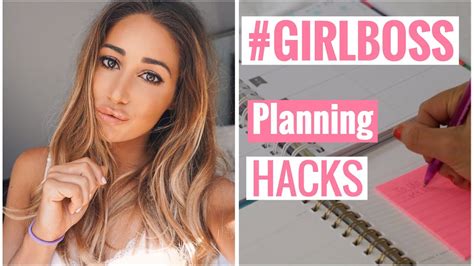 girlboss planning and organizing hacks youtube